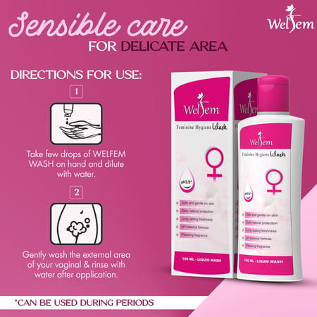Welfem Feminine Hygiene Liquid Wash 100ml