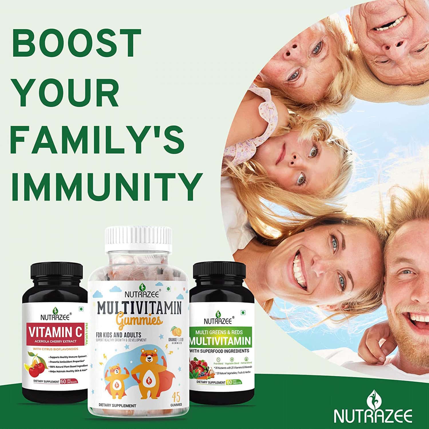 Buy NUTRAZEE NATURAL VITAMIN C PLANT BASED ACEROLA CHERRY EXTRACT 60 