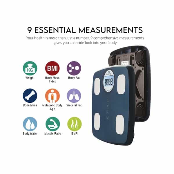 Easycare Body Fat Scale/ Analyzer (Up To 6 Persons Data) Along With 9 Multiple Features