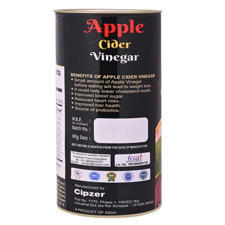 Cipzer Apple Cider Vinegar | Helps In Weight Loss(Pack Of 1)-500 Ml