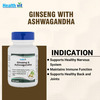 Healthvit Ginseng With Ashwagandha - 60 Capsules