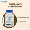 Healthvit Ginseng With Ashwagandha - 60 Capsules