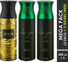 Ajmal Aurum & Sacrifice Ii & Sacrifice Ii Deodorant Spray - For Men & Women (200 Ml Pack Of 3)