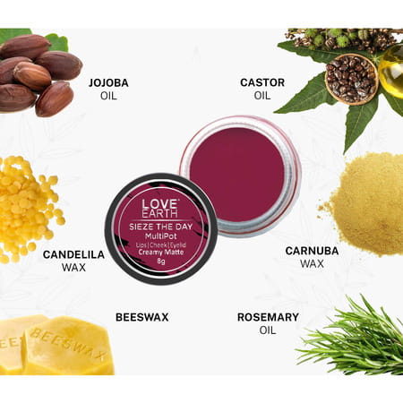 Love Earth Lip Tint & Cheek Tint Multipot - Sieze The Day