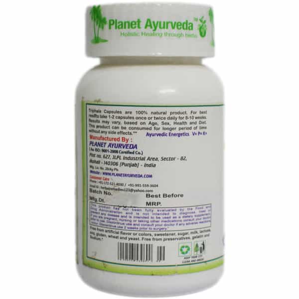 Planet Ayurveda Triphala Capsules - 60 Capsules