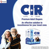 Cir Premium Adult Tape Diapers- Medium (Waist 28-44 Inches)- 10 Units X Pack Of 1