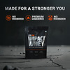 Fuel One Impact Whey Protein Powder| Chocolate (1Kg / 2.2Lbs) | 22.50G Protein Per Scoop