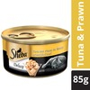Sheba Premium Wet Cat Food Food Tuna Fillet & Whole Prawns In Gravy 85G