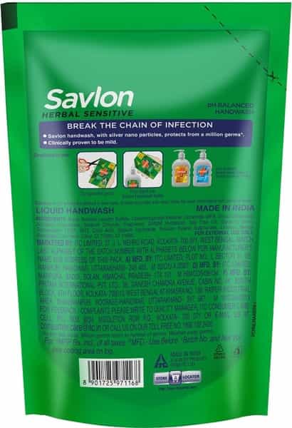 Savlon Herbal Sensitive Handwash Refill Of 175 Ml