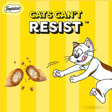 Temptations Crunchy Cat Treats | Savoury Salmon Flavour | 85 G (Pack Of 12)