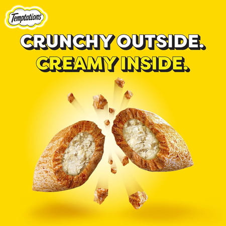 Temptations Crunchy Cat Treats | Savoury Salmon Flavour | 85 G (Pack Of 12)