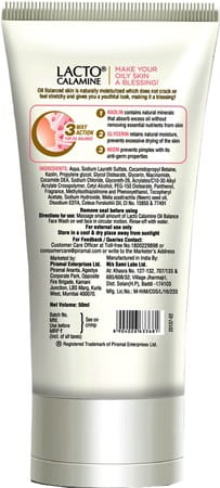 Lacto Calamine Oil Balance Face Wash - 50ml