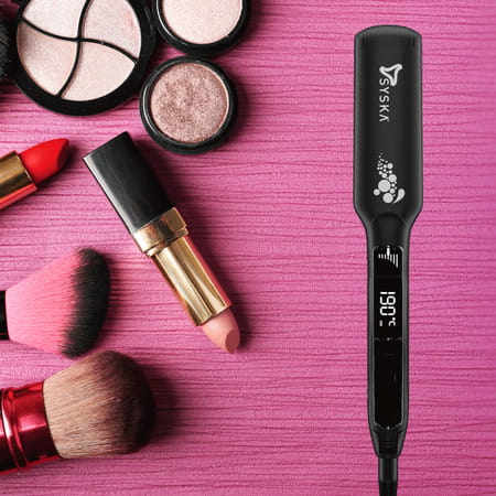 Syska Wide Plate Keratinplus Hs2020 Hair Straightener (Black)