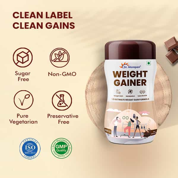 Dr. Morepen Weight Gainer Chocolate Flavour - 500G