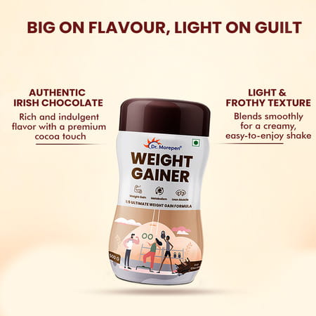 Dr. Morepen Weight Gainer Chocolate Flavour - 500g