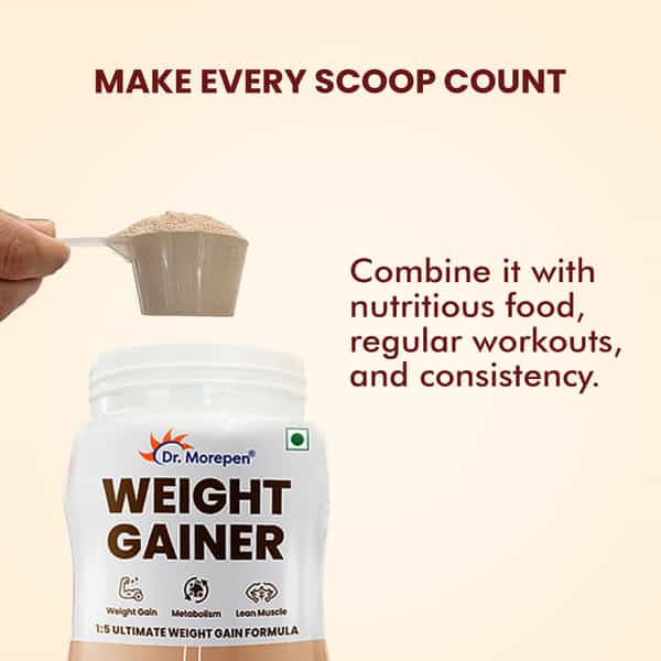 Dr. Morepen Weight Gainer Chocolate Flavour - 500G