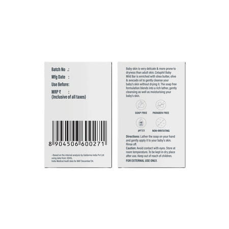 Cetaphil Baby Mild Bar 100gm (Pack Of 3)