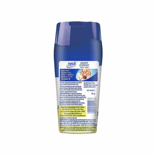 Nycil Cool Lime Prickly Heat Powder - 50Gm