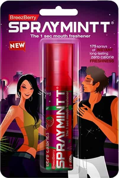 Spraymintt Mouth Freshener Breezberry Flavour 15Grm