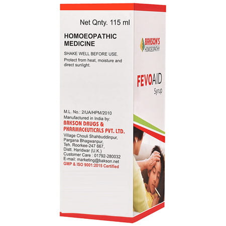 Baksons Homoeopathy Fevo Aid Syrup 115 Ml