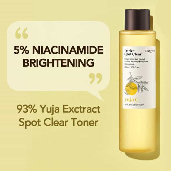 Skinfood Yuza C Dark Spot Clear Toner - Lotion | Korean Cosmetics | Blemish Care 200Ml