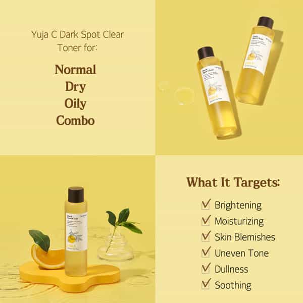 Skinfood Yuza C Dark Spot Clear Toner - Lotion | Korean Cosmetics | Blemish Care 200Ml