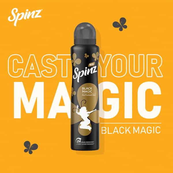 New Spinz Black Magic Perfumed Deo For Women | For Long Lasting Freshness | 200Ml