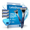 Letsshave Pro 3 Razor Shaving Kit Value Set For Men