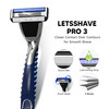 Letsshave Pro 3 Razor Shaving Kit Value Set For Men