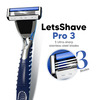 Letsshave Pro 3 Razor Shaving Kit Value Set For Men