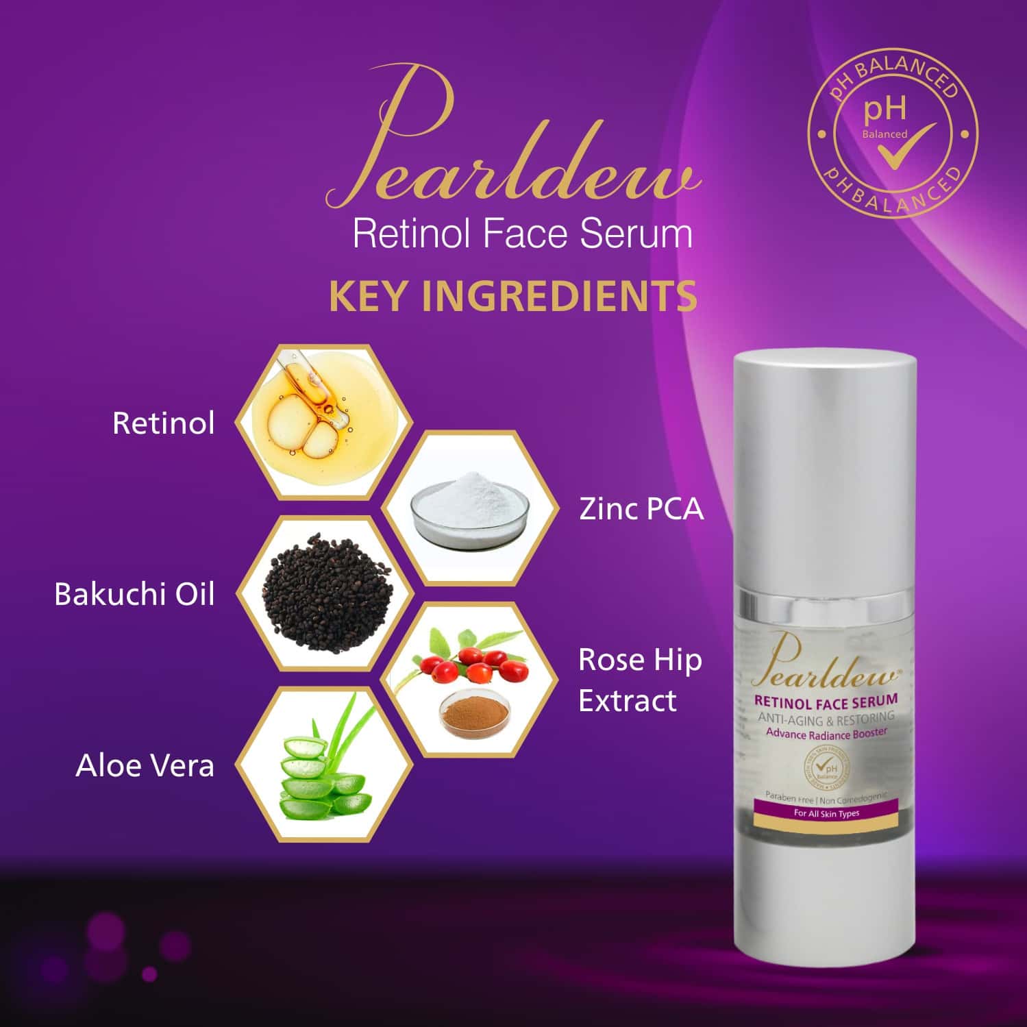 Buy PEARLDEW RETINOL FACE SERUM 50 ML ENRICHED WITH RETINOL & ALOE