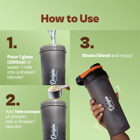 Origin Nutrition 100% Natural Vegan Plant Protein Powder 1kg Unflavoured 25g Plant Based Protein