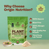 Origin Nutrition 100% Natural Vegan Plant Protein Powder 1Kg Unflavoured 25G Plant Based Protein
