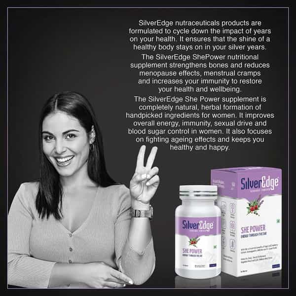 Silveredge She Power (Energy Through The Day) For Women | 30 Tablets