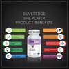 Silveredge She Power (Energy Through The Day) For Women | 30 Tablets