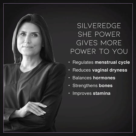 Silveredge She Power (Energy Through The Day) For Women | 30 Tablets
