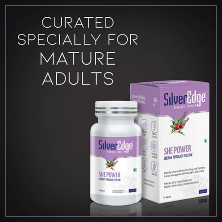 Silveredge She Power (Energy Through The Day) For Women | 30 Tablets
