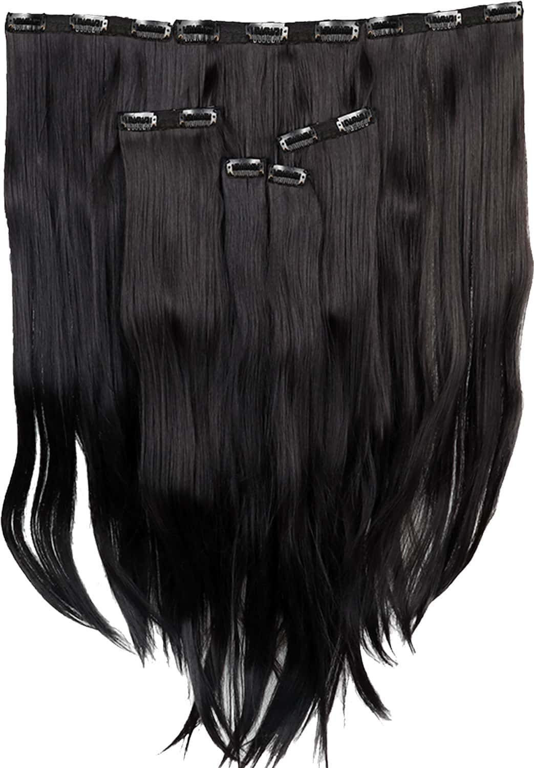 Streak Street 7 Set Clip-In Volumizer Dark Brown Hair Extensions
