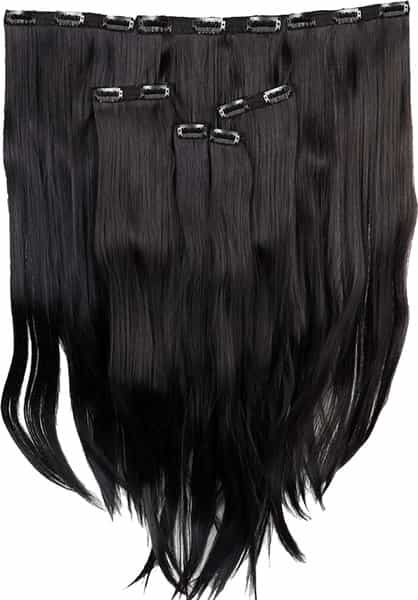 Streak Street 7 Set Clip-In Volumizer Dark Brown Hair Extensions