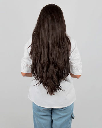 Streak Street 7 Set Clip-In Volumizer Dark Brown Hair Extensions