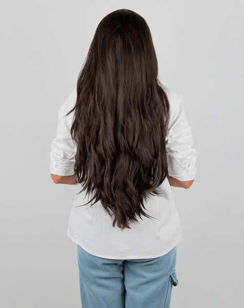 Streak Street 7 Set Clip-In Volumizer Dark Brown Hair Extensions