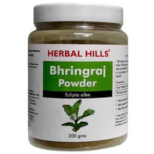 Herbal Hills Bhringraj Powder - 200 G (pack Of 2) For Hair Care Hair Growth Eclipta Alba