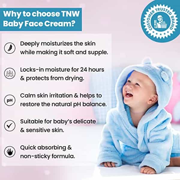 Tnw The Natural Wash Moisturizing Baby Face Cream For Soft Skin 0-10 Years