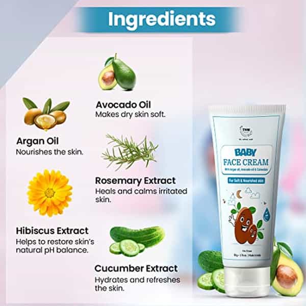 Tnw The Natural Wash Moisturizing Baby Face Cream For Soft Skin 0-10 Years