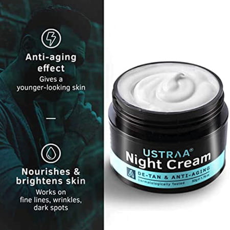 Ustraa Night Cream - De-Tan & Anti-Aging 50g
