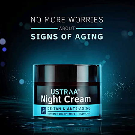 Ustraa Night Cream - De-Tan & Anti-Aging 50g
