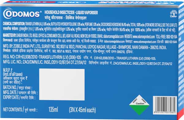 Dabur Odomos Lvp - 45 Ml (Pack Of 3)