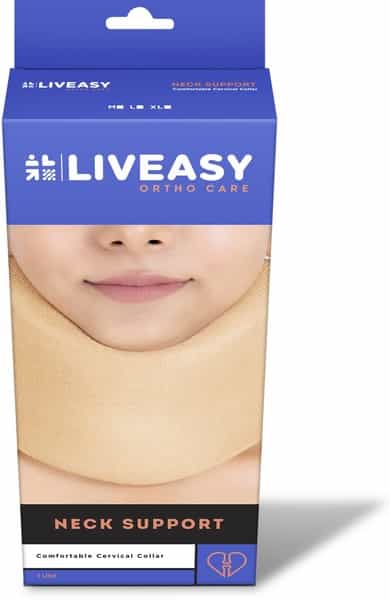 Liveasy Ortho Care Neck Support -Comfortable Cervical Collar-Medium