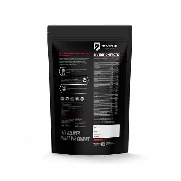 Denzour Nutrition Denz - Raw 80% Imported Whey Protein With Digestive Enzymes | Unflavoured | 1.02Kg