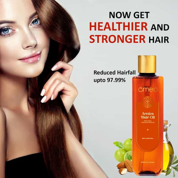 Omeo Arnica Hair Oil 200Ml | Herbal Hair Care For Scalp Nourishment & Healthy Hair